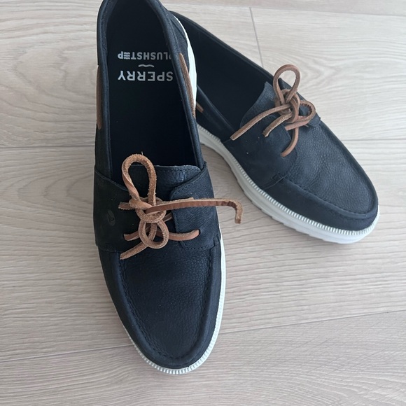Sperry Plushstep platform Leather Boat loafer - Picture 4 of 12